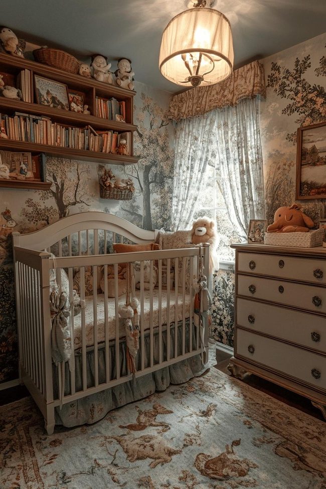 Classic Storybook Mural Nursery