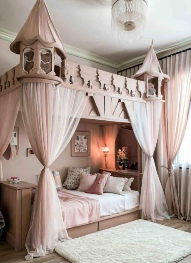 Sheer Draped Princess Loft