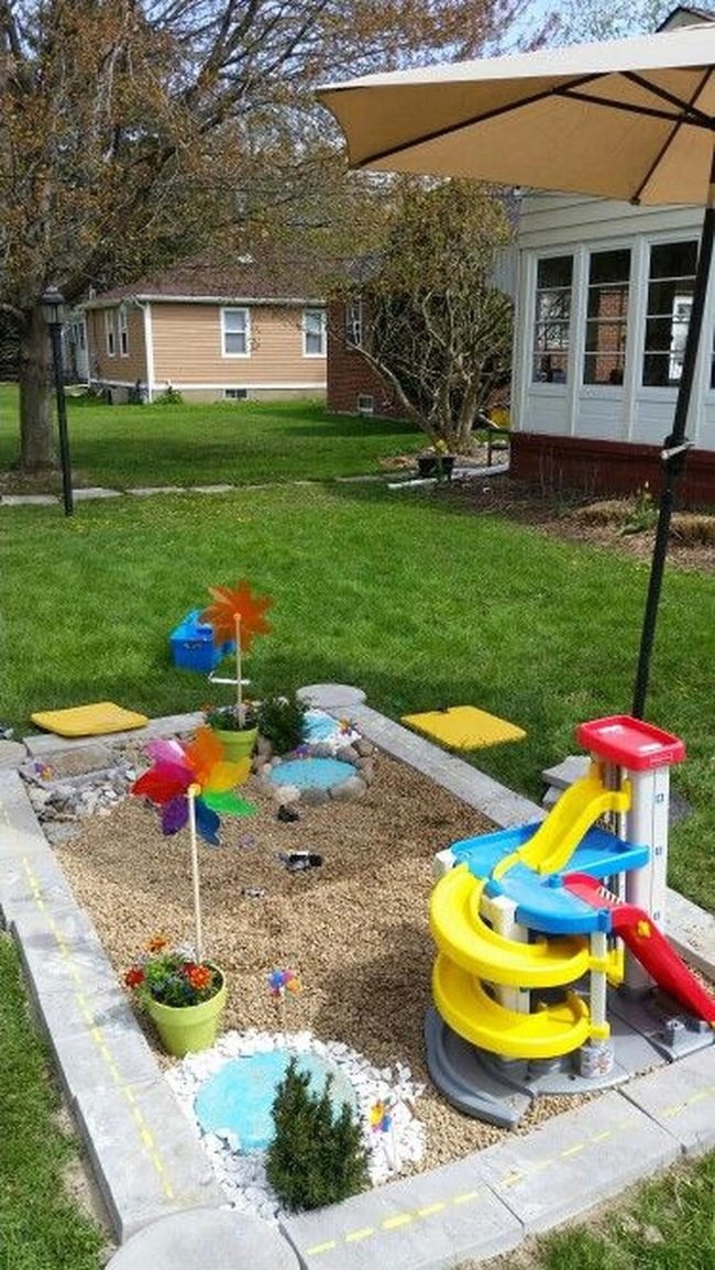 Yellow And Blue Spiral Playground