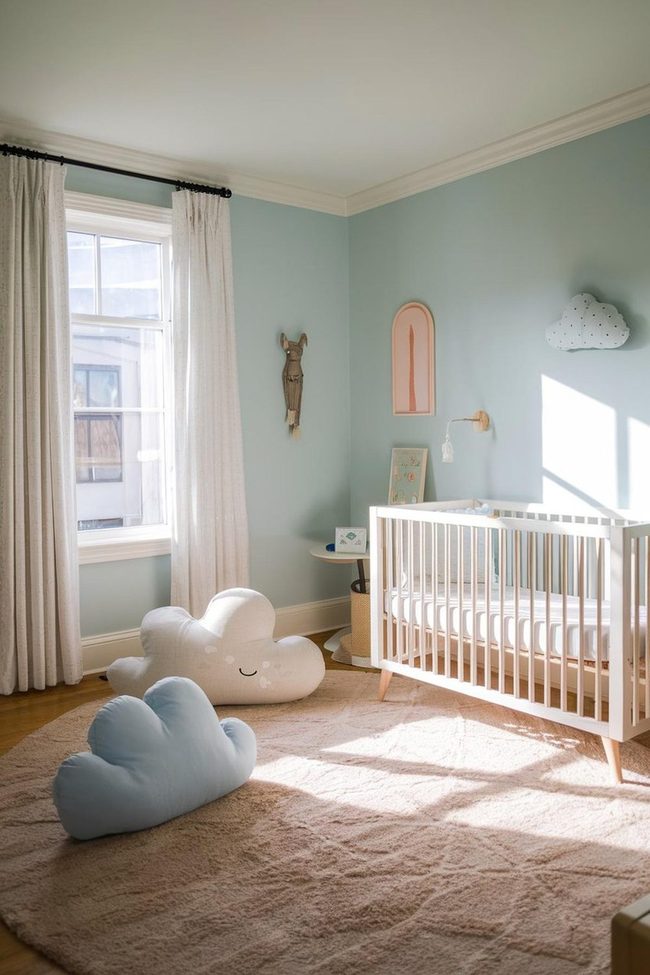 Cloud-Shaped Playful Accent Nursery