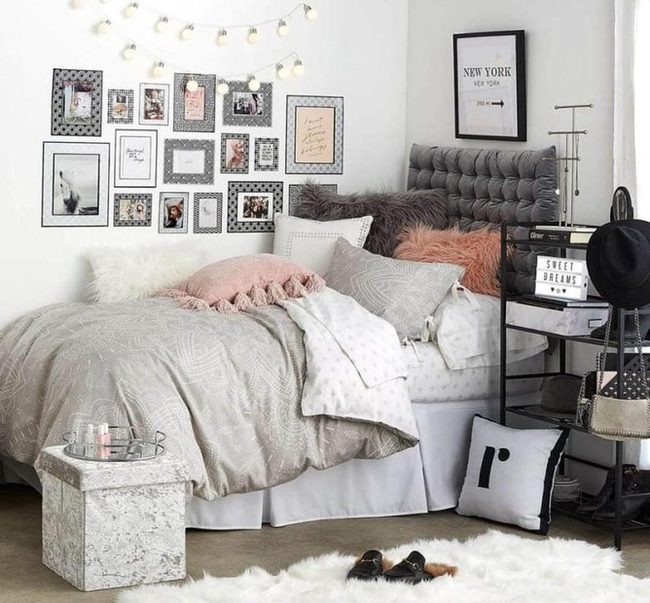 Gray Velvet Bedroom Retreat