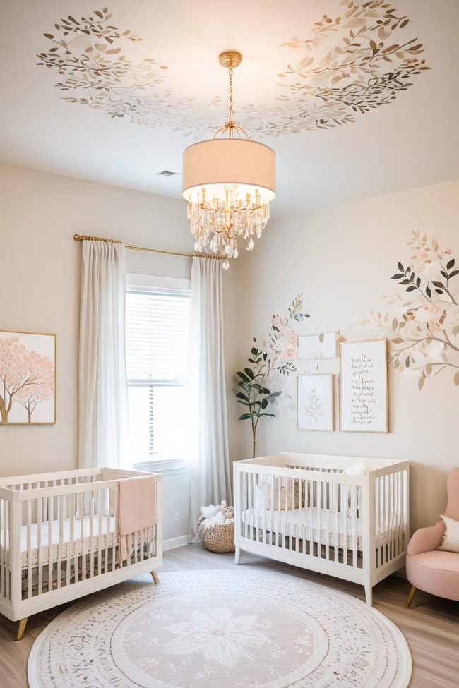 Hand-Painted Ceiling Focal Point