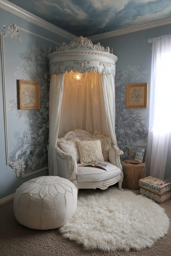 Pastel Rococo Corner For Baby Storytelling