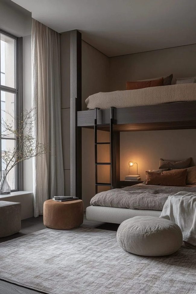Loft Bedroom Neutral Layers