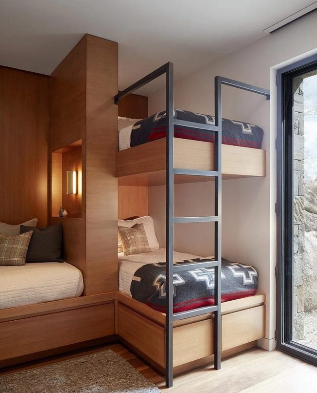 Dark Metal Bunk Beds Nordic Retreat