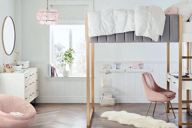 Lofted Bed, Triple Function Bedroom