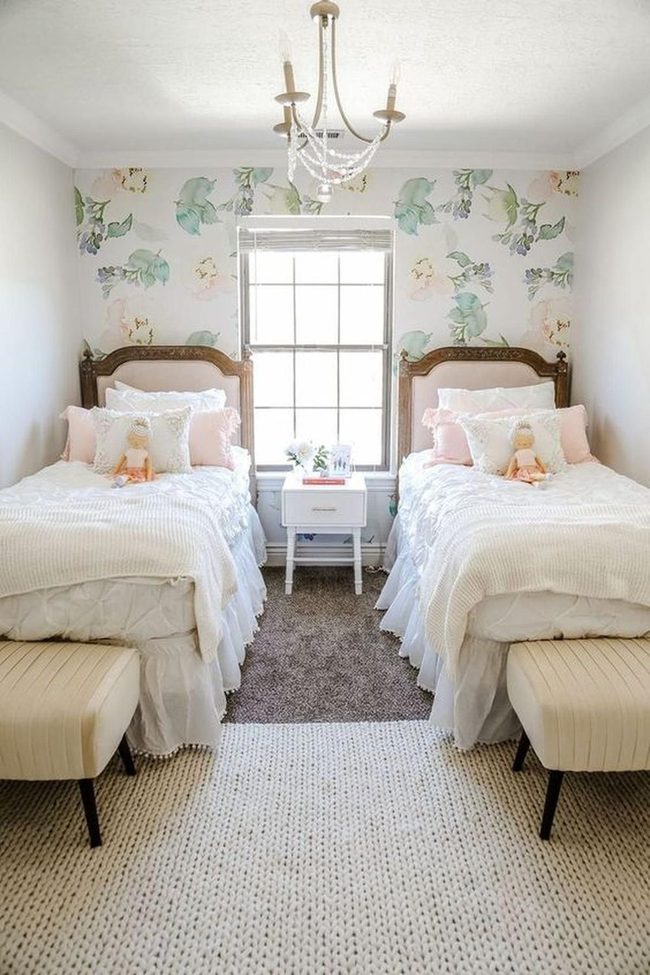 Pink Pillows And Floral Walls