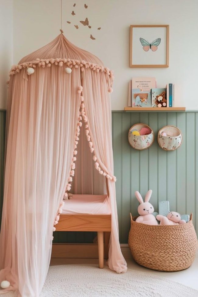 Peachy Sheer Curtains Brighten Spaces