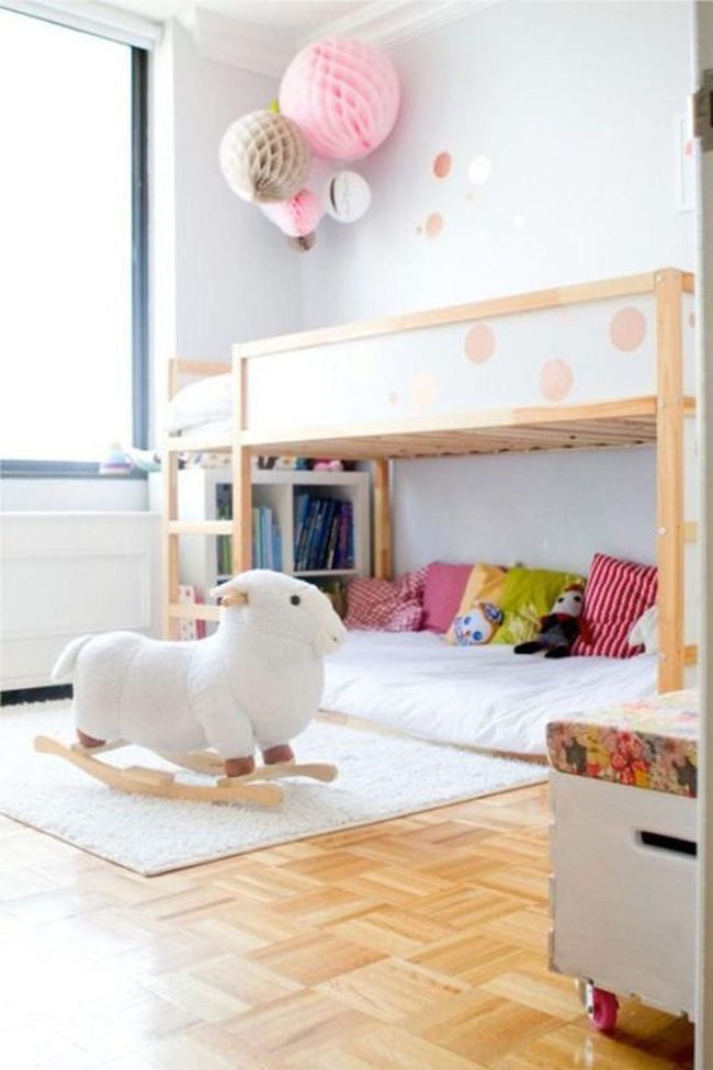 Pink Polka Dot Bunk Beds