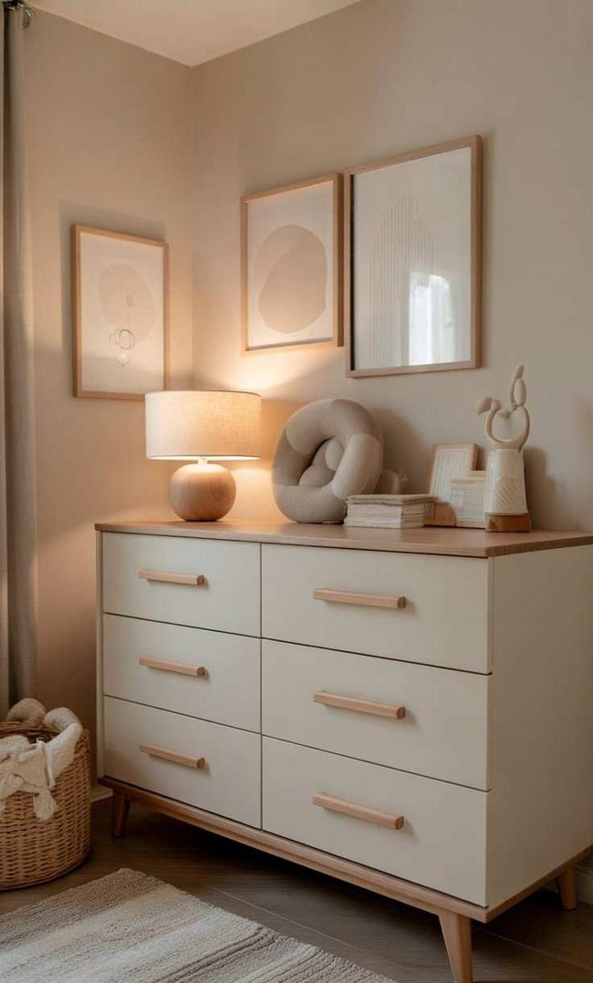 Cream Dresser Rustic Rustic Timber Timeless
