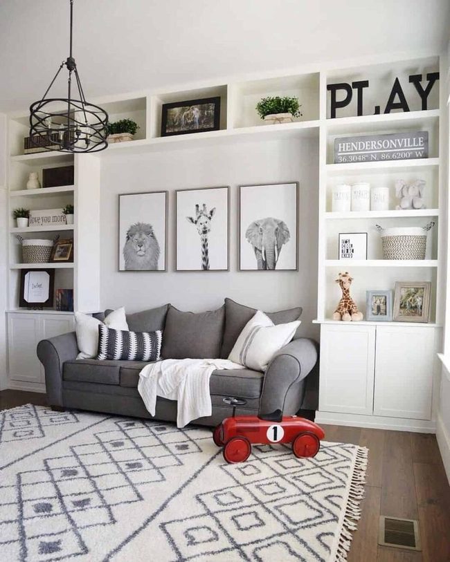 Red Car Playroom Storage