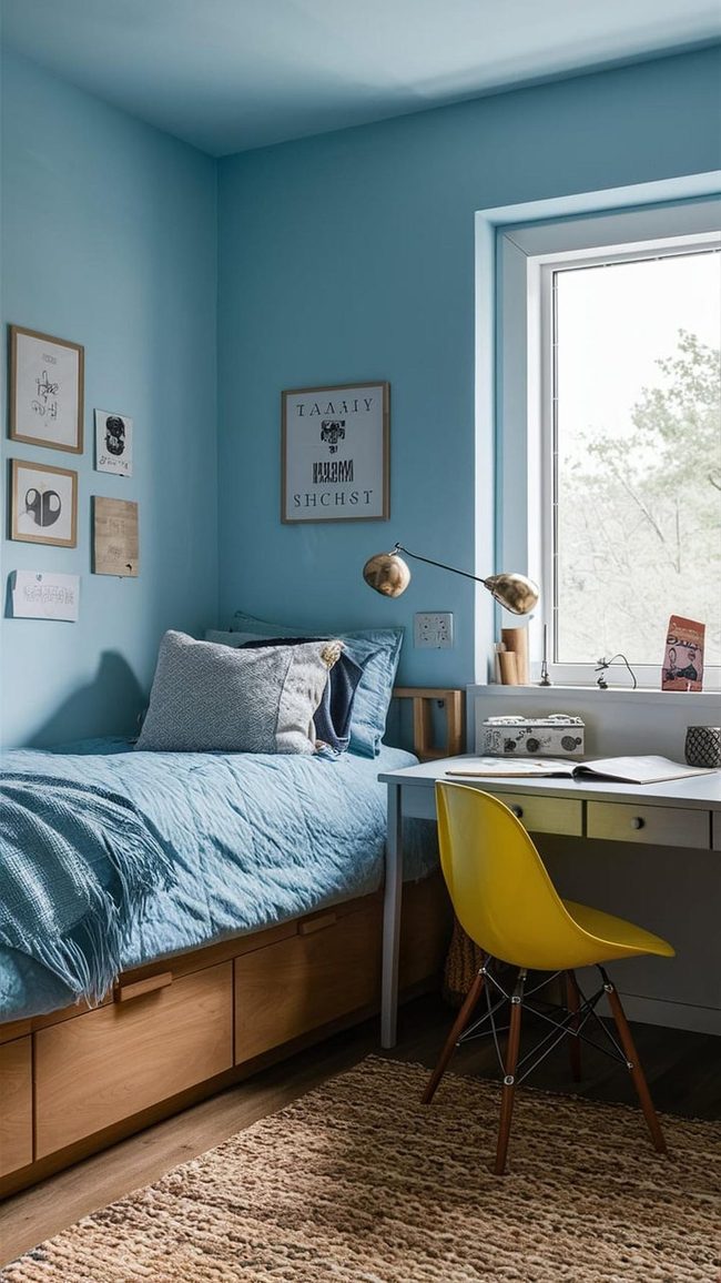 Blue Rugs Anchor Dorm Spaces