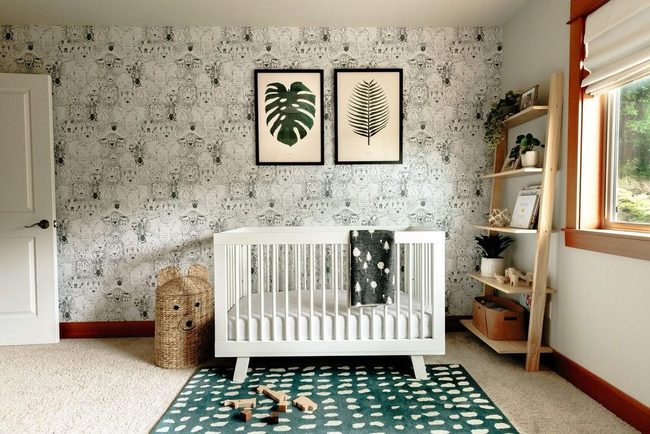 Green Statement Lighting Minimal Nursery