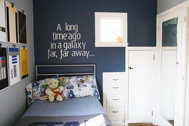Blue Star Wars Bedroom Vinyl