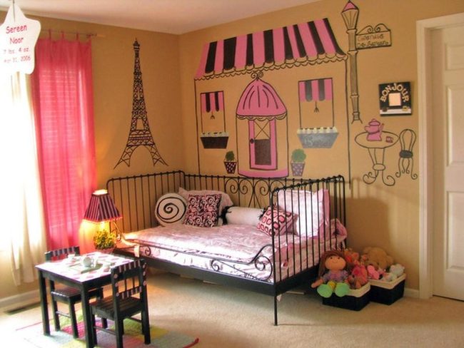 Bright Pink Parisian Girl'S Retreat
