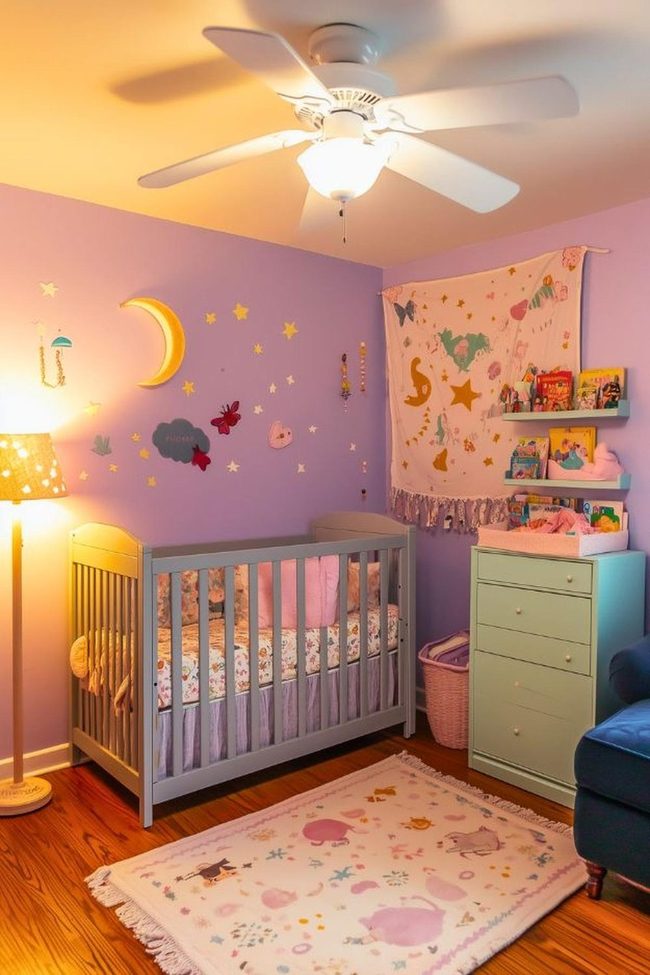 Understated Lavender Sleeping Quarters Sanctuary