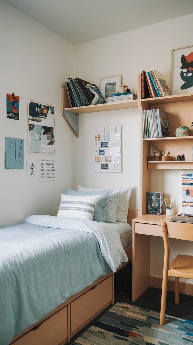 Minimalist Workspace With Green Plant