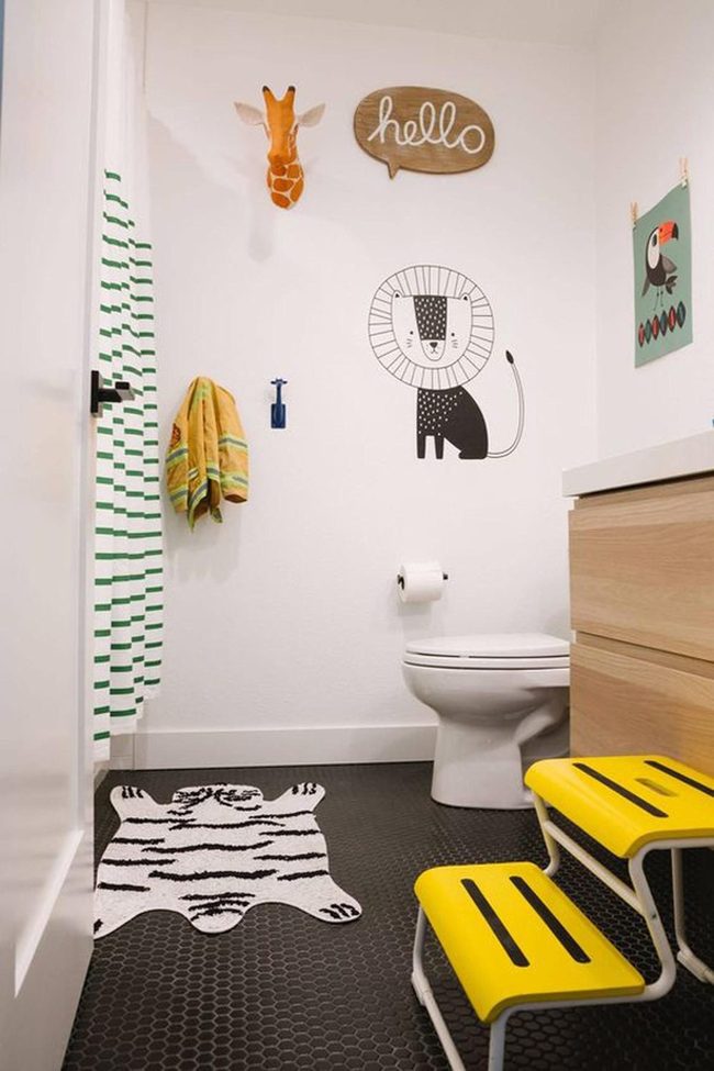 Yellow Step Stools, Animal Art
