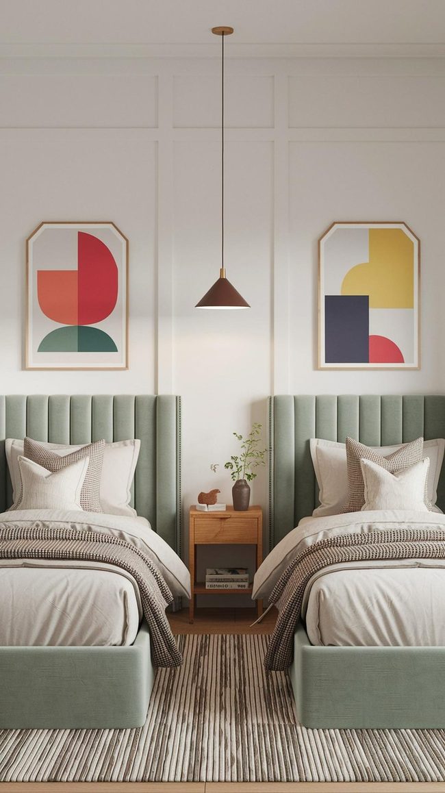 Symmetrical Beds Define Equal Spaces