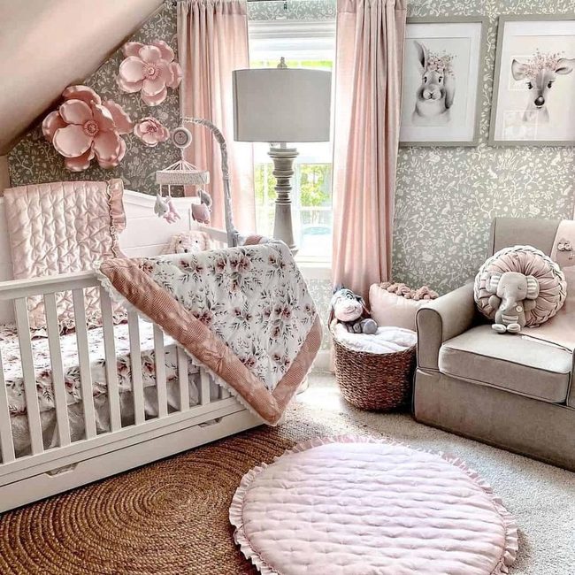 Blush Flower Baby Room