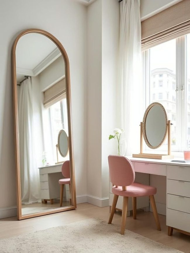Large Mirrors Brighten And Expand Teen Bedrooms