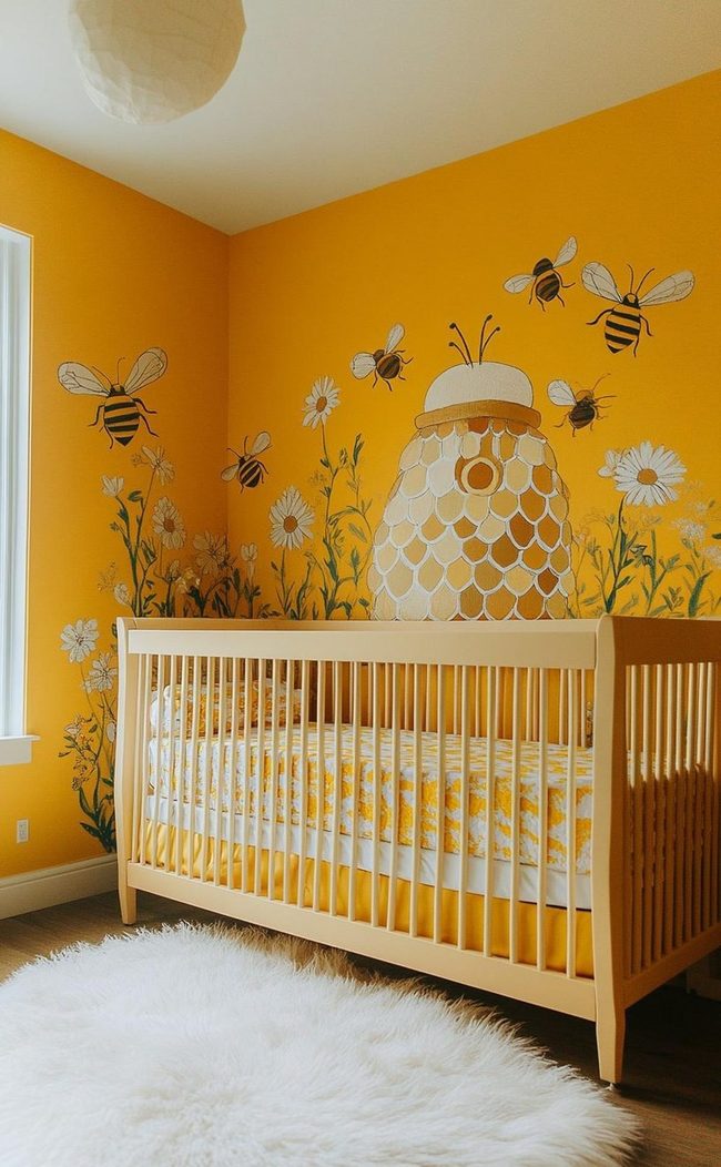 Yellow Walls Buzzing Bees