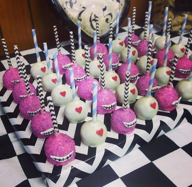 Pink Cake Pops Party Display