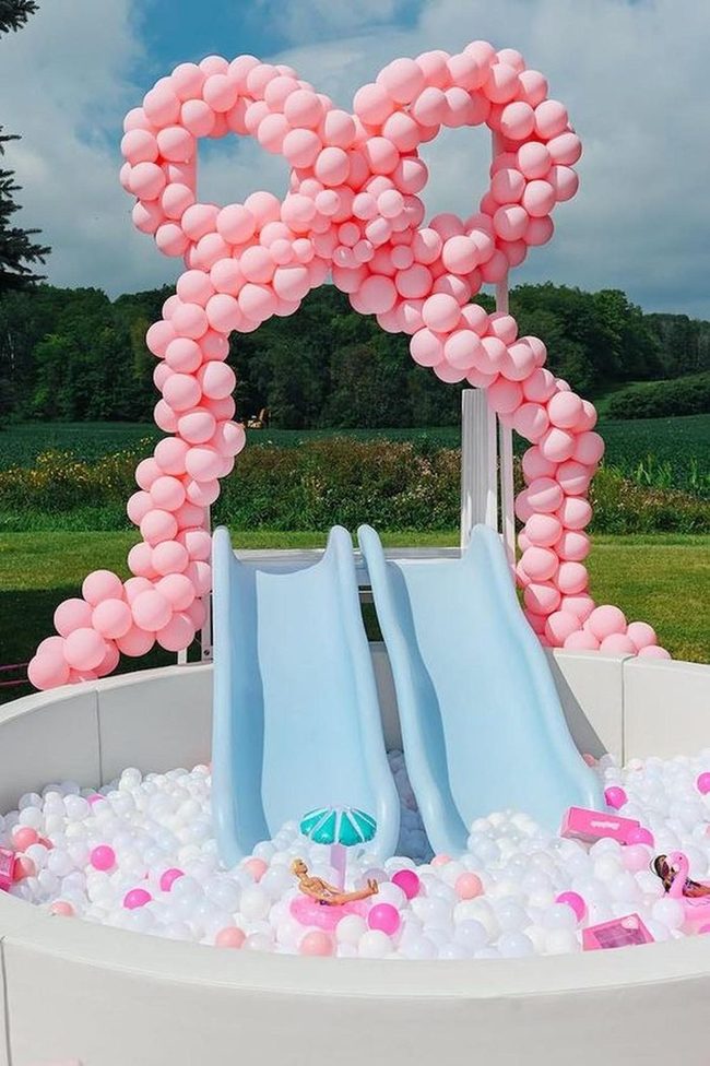 Pink Balloon Arch Playground
