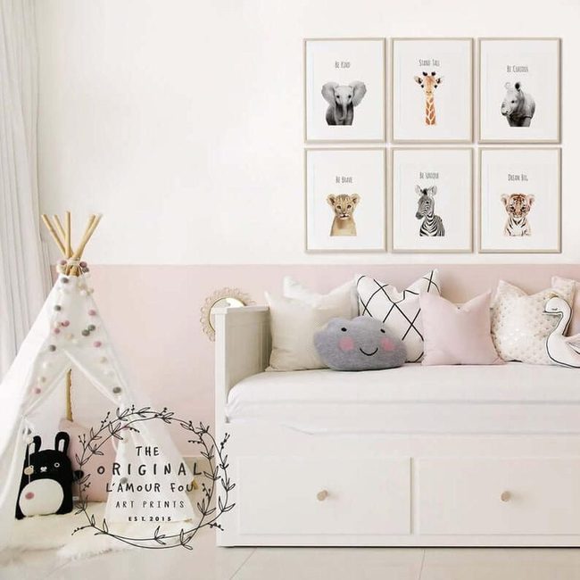 Black Striped White Nursery