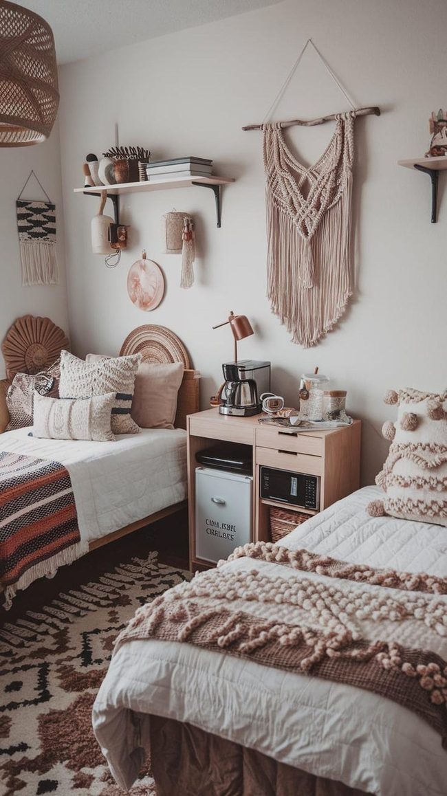 Macramé Blankets Faux Fur Layers