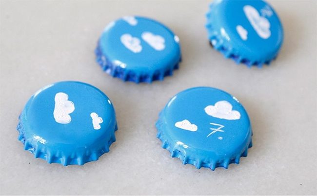 Azure Metal Cloud Caps
