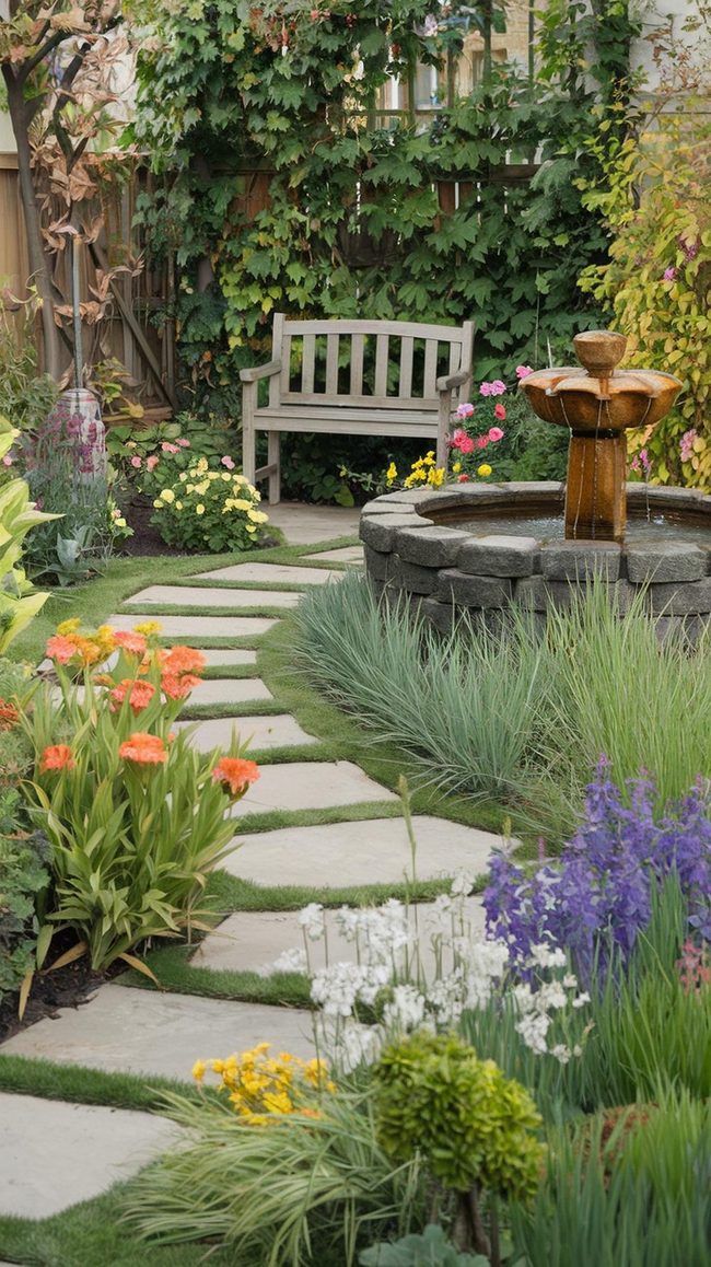 Raised Beds Gravel Pathways Landscape