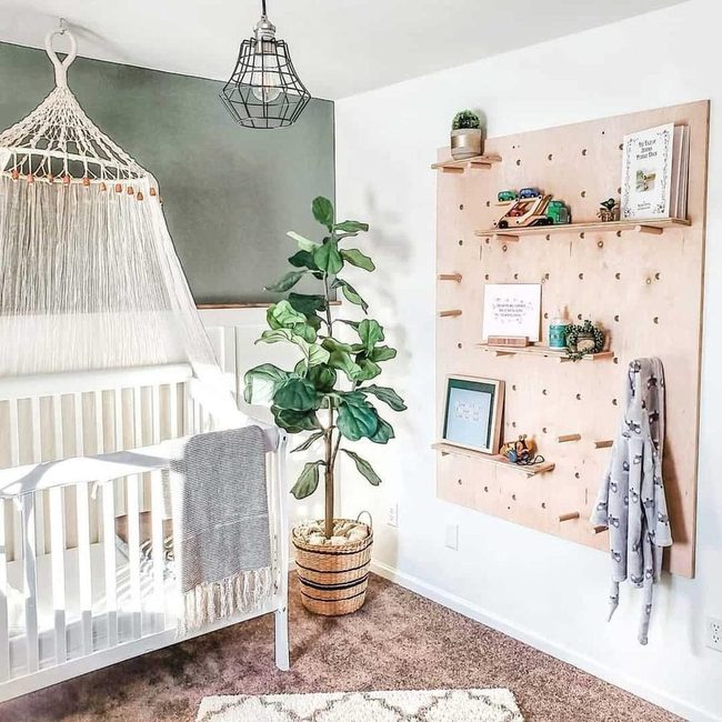 Beaded Macrame Crib Canopy