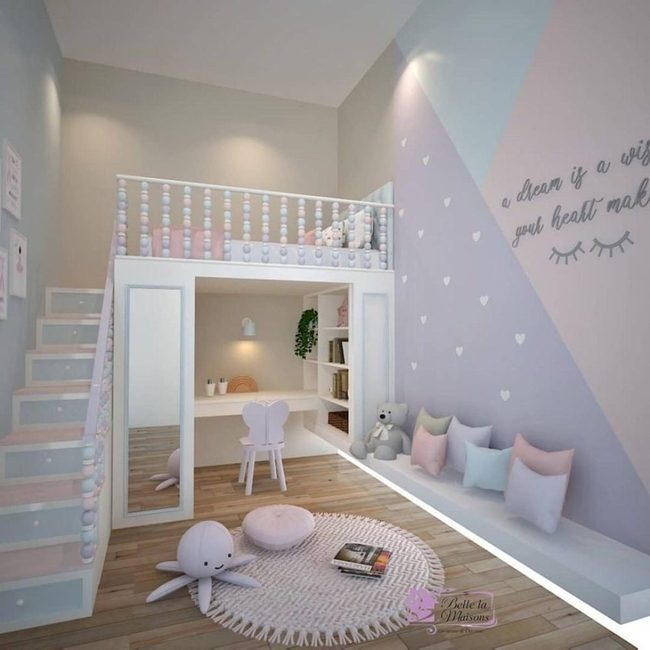 Round Rug Kids Play Space