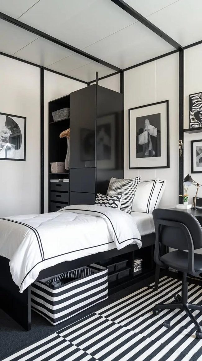 Black and White Mirror Impact