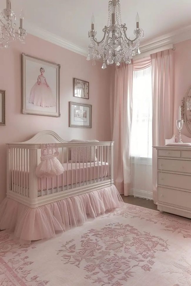 Pastel Nursery Chandelier Dreams
