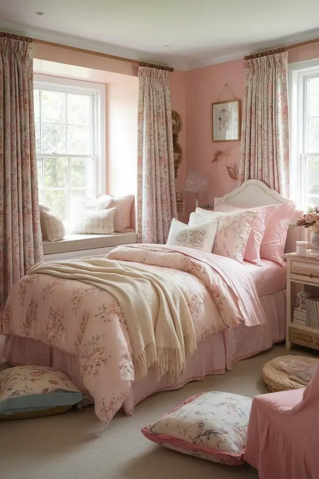 White Walls Floral Cottage