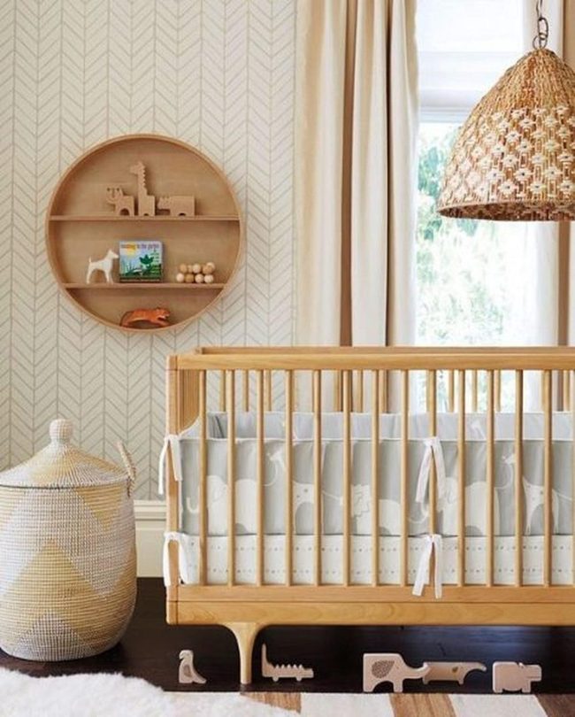 Golden Wicker Light Nursery