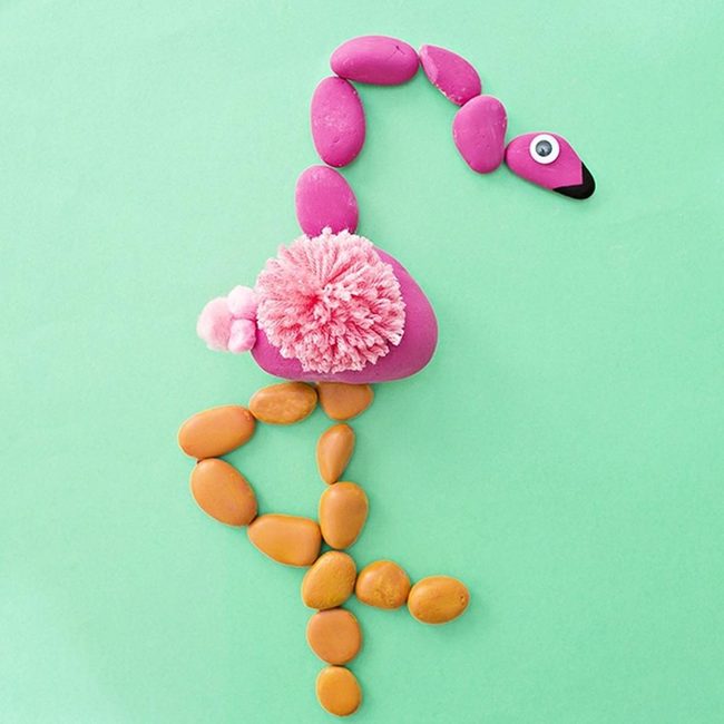 Pink Pom-Pom Flamingo