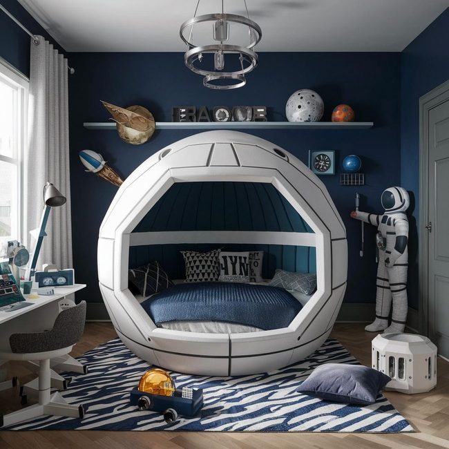 Glowing Constellations Navy Sleeping Zone