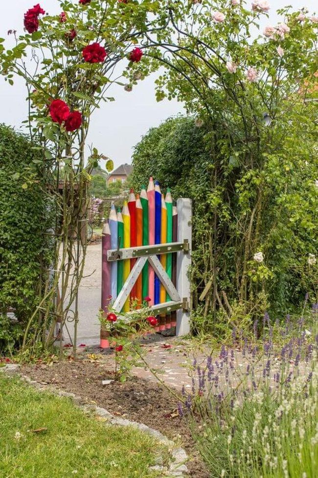 Oversized Pencil Garden Gates