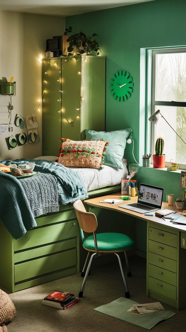 Recycled Green Storage Bins