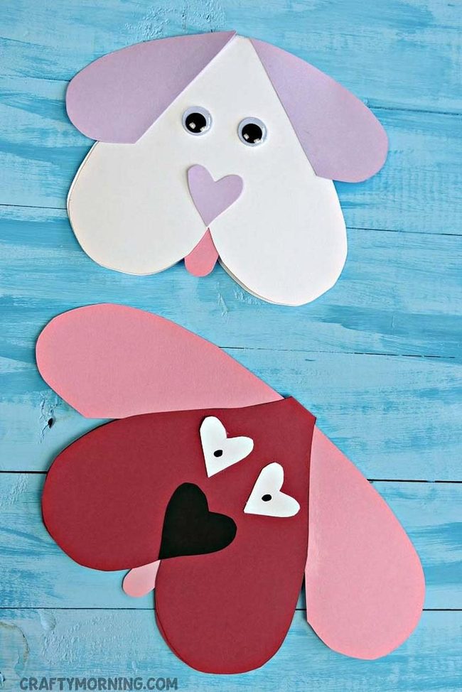 Googly-Eyed Puppy Valentine Craft