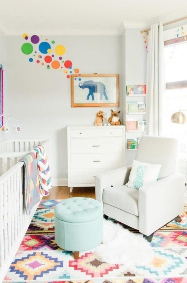 Geometric Rugs Meet Bright Nursery