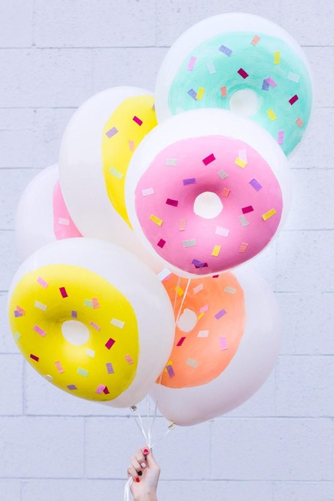 Pastel Donut Balloons Shimmer