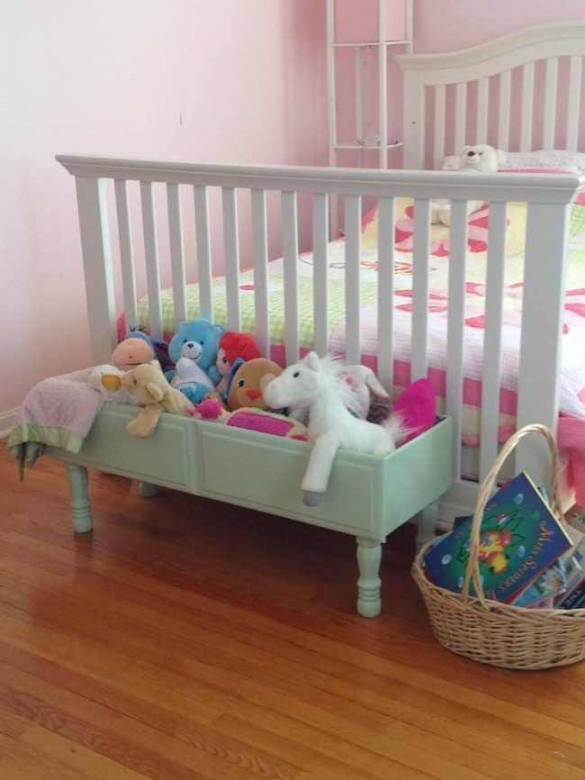 Wooden Drawer Toy Storage