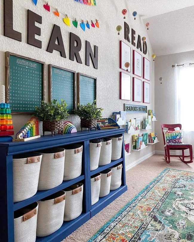 Blue Storage Rainbow Play Zone