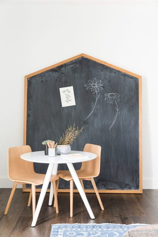 Giant Chalkboard Playroom Wall