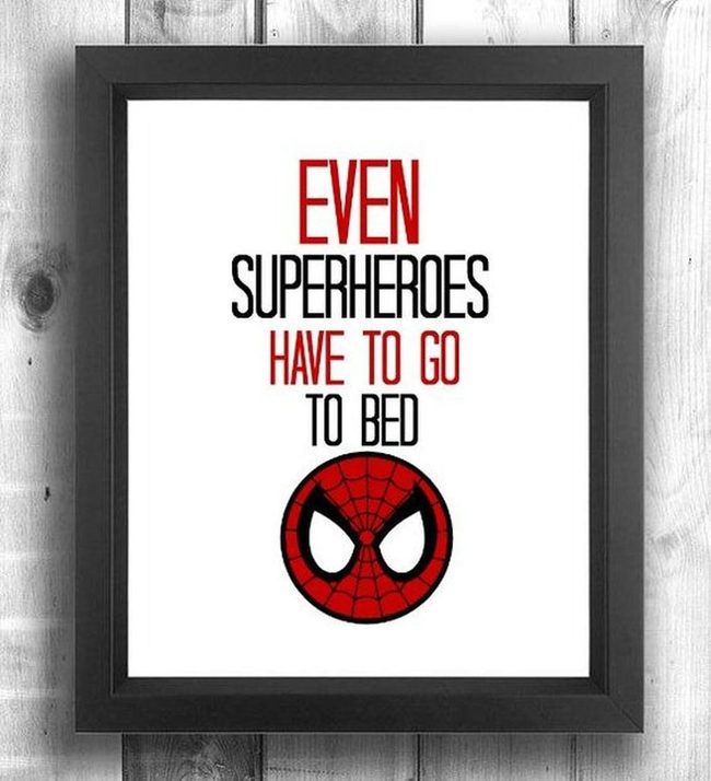 Red Black Spider-Man Bedtime