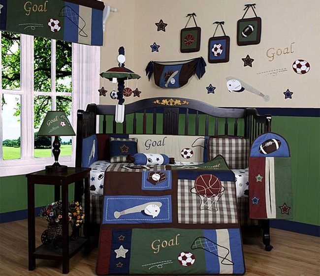 Green Navy Sports Nursery